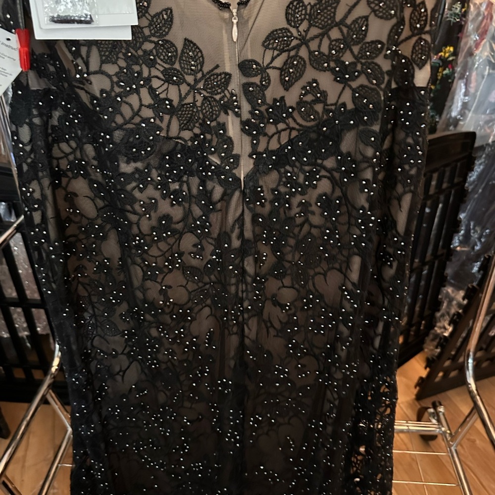 Mac Duggal 50644 Dress - Size 18 lace sexy gala prom fund raisers crystals bead - Picture 6 of 11